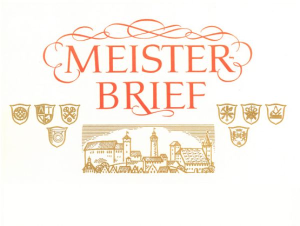 Meisterbriefe zertifikate Schubert + Kühn